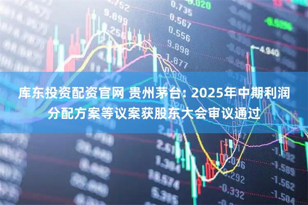 库东投资配资官网 贵州茅台: 2025年中期利润分配方案等议案获股东大会审议通过